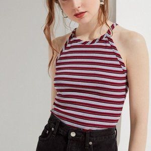 Urban Renewal Remnants Striped Cropped Tank Top S NWOT